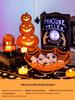 Halloween Glow-in-the-Dark Pumpkin Lantern Set for Party Decorations