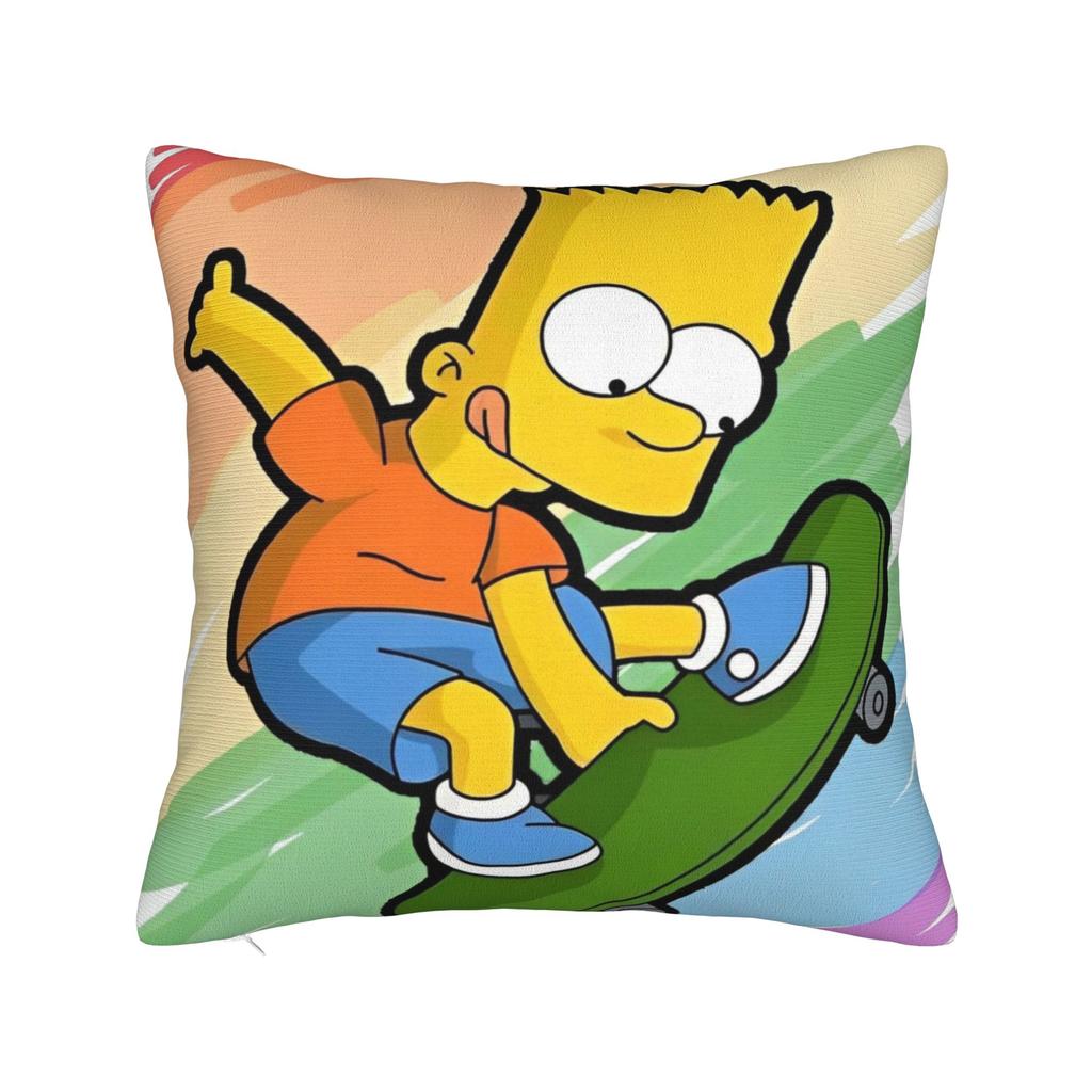 ציפיות לכריות נוי הפנים של S-Simpsons אביזרים לבית כיסוי ציפית לכרית זריקה עם רוכסן גדלים מרובים