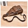 Men's Chest Bag USB Design Messenger Backpack Retro Fabric Shoulder Messenger Bag Sports Small Bag