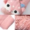 Gloves Kids Fingerless Gloves Plush Gloves Children Christmas Gloves Clamshell Half Finger Gloves