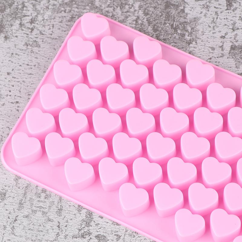 55 Small Heart Shaped Silicone Cake Mold Heart Chocolate Pastry Molds Diy Baking Decoration Kitchen Ice Cube Crystal Epoxy Mould