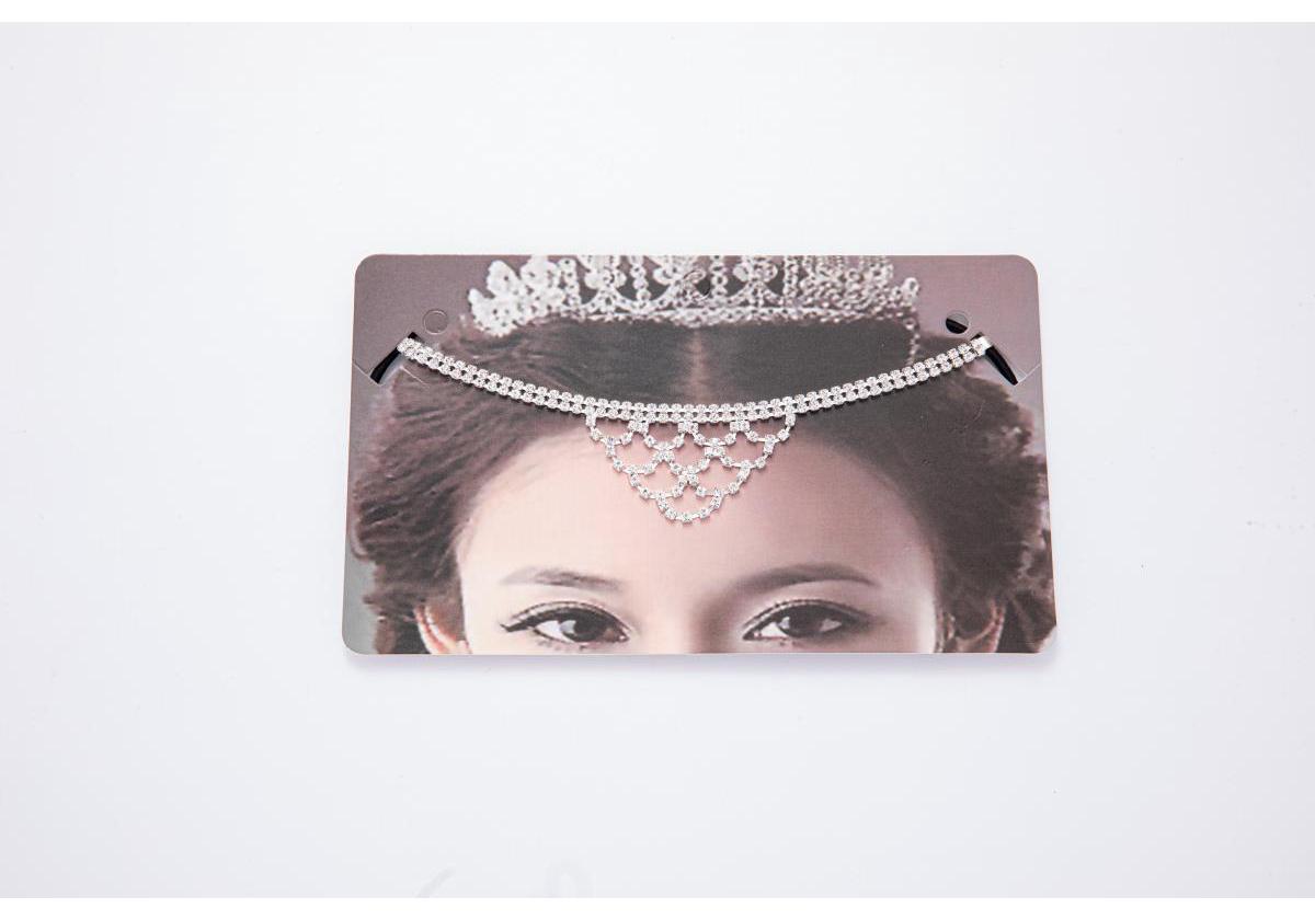 Princess Rhinestone Forehead Headdress: Children s Chain Crown for Performances