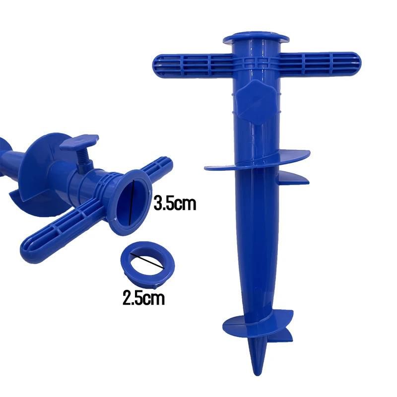 1-Pack Plastic Beach Umbrella Plug Base Floor Fork Insert Accessory