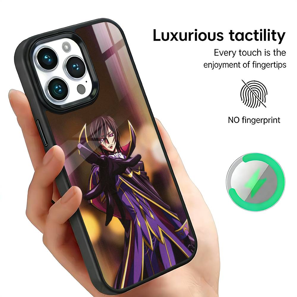 C-Code G-Geass Phone Case For iPhone17,16,15,14,13,12,11 Plus,Pro Max, New Magnetic Wireless Charging