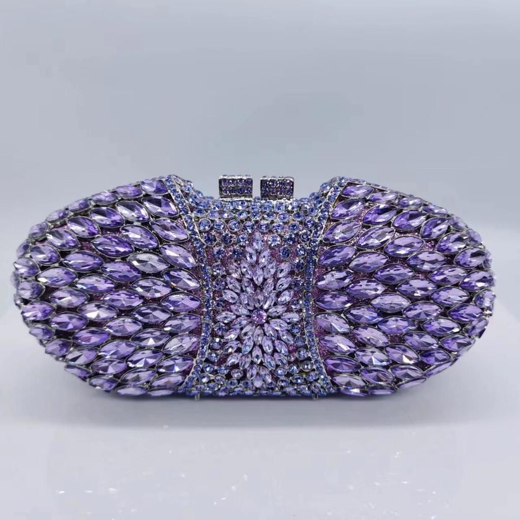 Rhinestone Evening Bag Yellow/Pink /Green Diamond Wedding Purses Bridal Prom Clutches Luxury Women Crystal Clutch Handbags