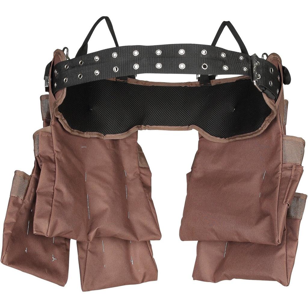Tool Belt, 19 Pockets, Adjusts from 32 Inches To 54 Inches, Polyester Heavy Duty Tool Pouch Bag, Detachable Tool Bag for Electrician, Carpenter,
