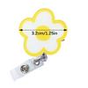 Flexible Rotating Card Holder With Vibrant Fashionable Petal Design Acrylic Construction And Adjustable Cord Length