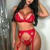 Ladies Erotic Lingerie Sexy Lace Strap Garter Belt Fashion Lingerie Set