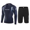 Men's Long Sleeve Quick-Dry Wetsuit - Sun Protection, Jellyfish Shield, for Surfing, Swimming, Snorkeling