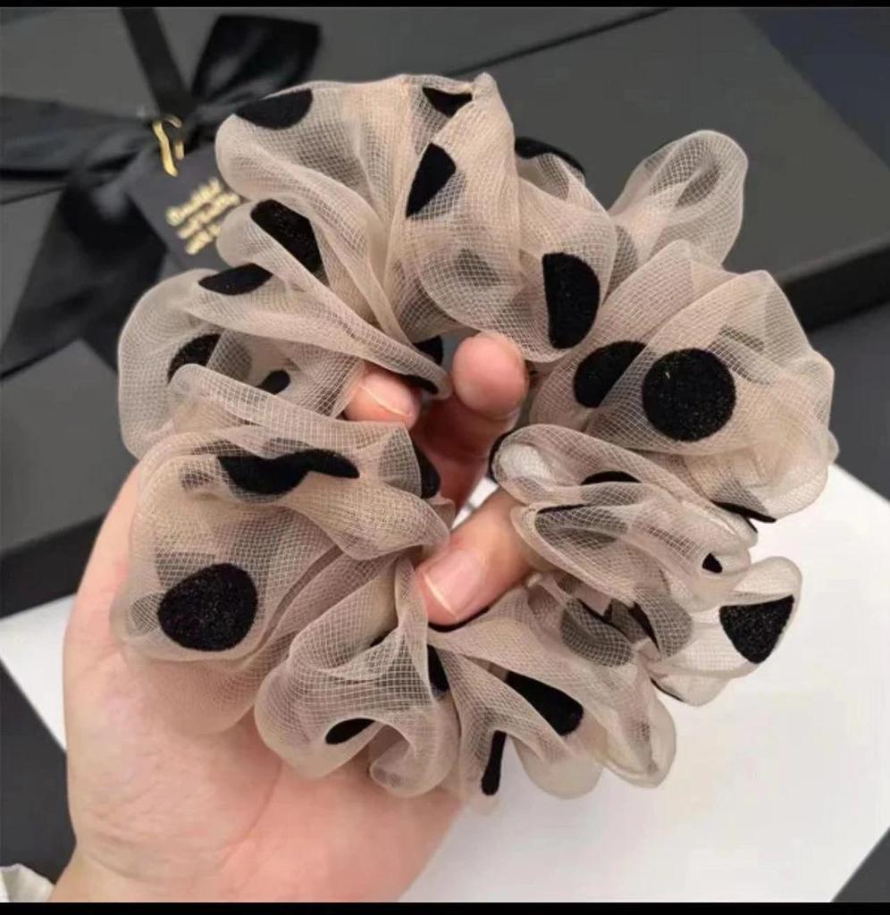 Elegant Mesh Hair Tie with Sparkling Rhinestones, High-End Luxury Hair Accessory for Women, 2025 Style