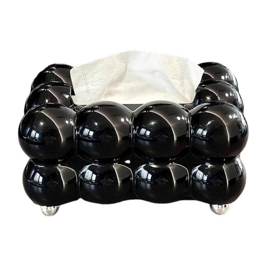 Taschentuchbox, Aufbewahrungshalter, großes Fassungsvermögen, Federdesign, einfach zu verwenden, luxuriöser Home-Tissue-Organizer, Schreibtisch-Dekor