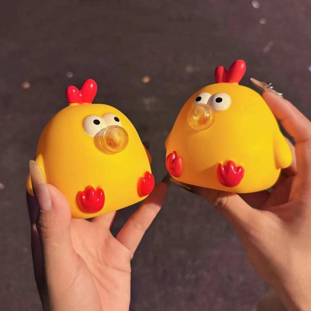 Yellow Chicken Squeeze Toys Pinch Kneading Cartoon Knead Toy Squeeze Balls Pinch Toys  Baby Game
