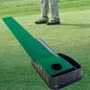 Practice Equipment Golfing Putting Mat Auto Ball Return Golf Putter Trainer  Home Office