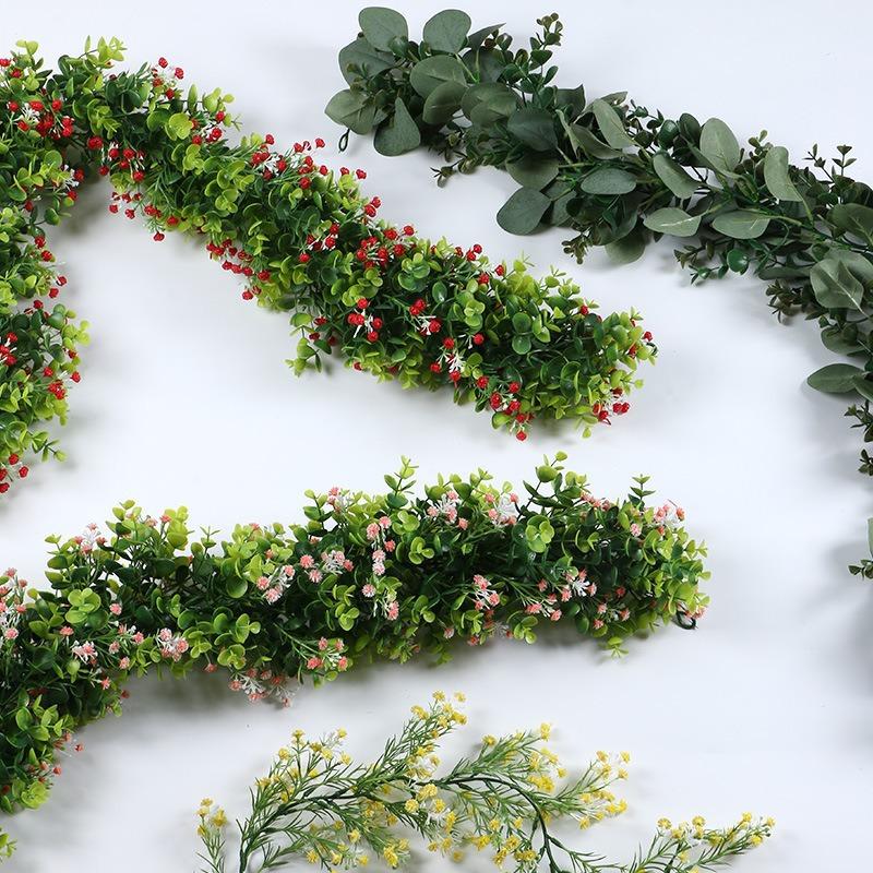 Hotel Wedding Photo Simulation Wreath Storefront Decoration Simulation Plant Door Decoration Pendant Green Plants