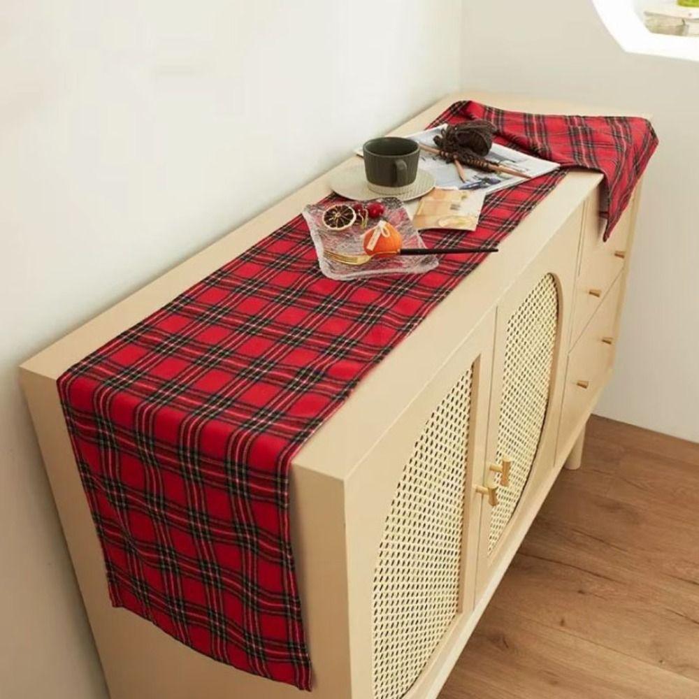 Dlouhý ubrus Vzor kostky Ubrus Domácnost Vánoční běhoun na stůl Banket