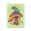 Home Decor Cottagecore Frog Mushroom Canvas Painting Pictures Wall Art Prints Fairy Frog Hiking Modular Poster For Living Room