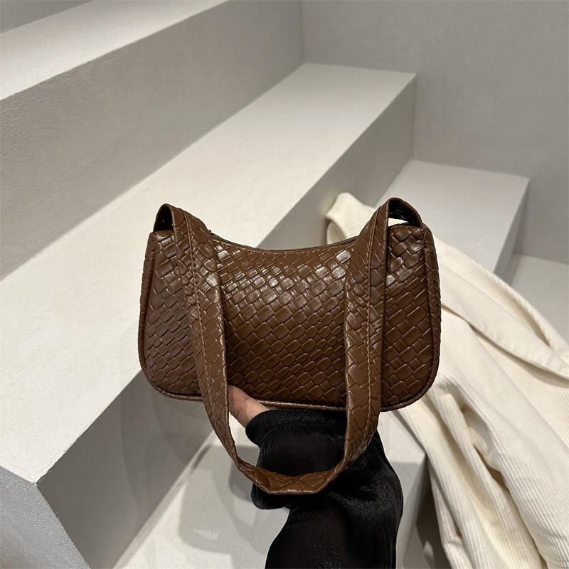 Spring and Summer New Korean Style Fashionable Shoulder Bag for Women Versatile Ins Underarm Bag Solid Color Square Bag for Women