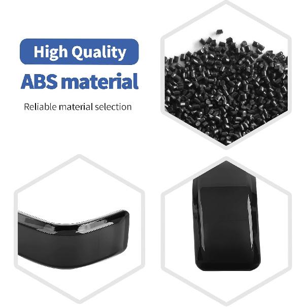 for F250 Outside Mirror Light Cover Trim Fit for Ford F250/F350/F450/F550 2017-2023 Smoked Black Exterior Accessories 2pcs