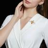 Versatile Cartoon Bee Brooches For Women Girls  Exquisite Cute Pins Temperament Shiny Corsage Clothing Accessories Gifts
