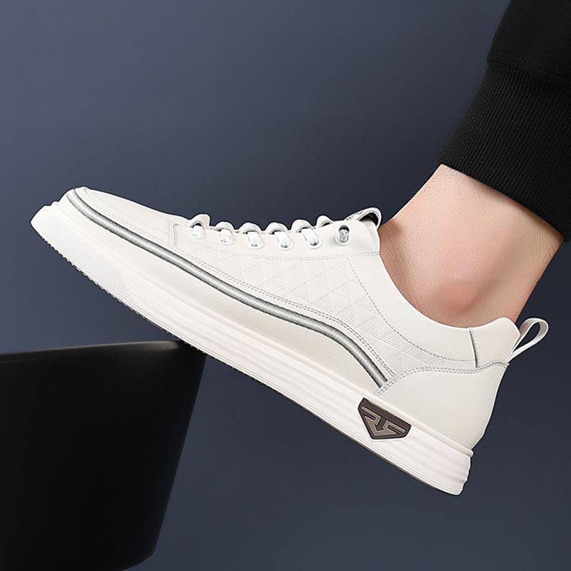 Herren Freizeitsportschuhe 2025 Herbst Outdoor Casual Modetrend Casual Einfarbig Weiße Schuhe Low-Cut Weiche Sneaker 38-44