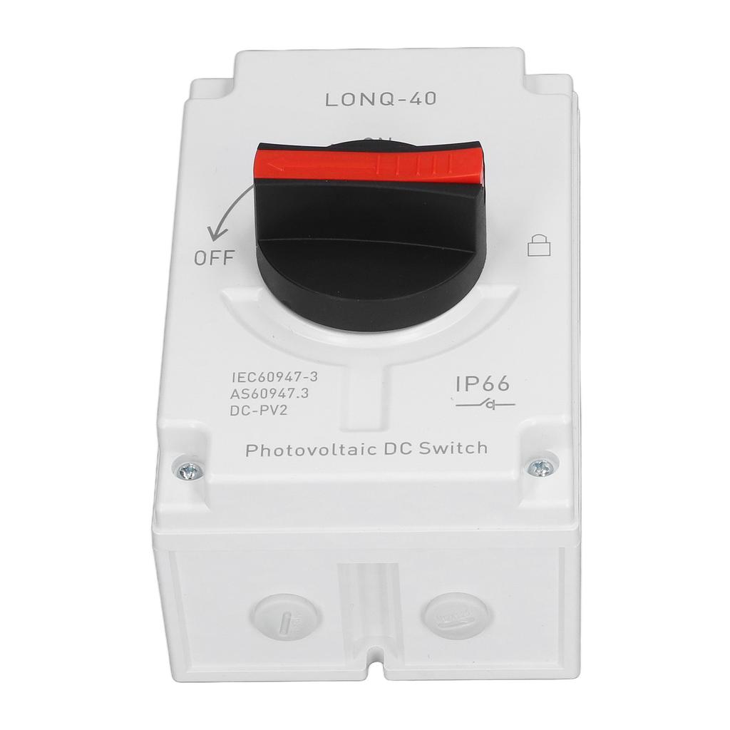 PV Solar Disconnect Switch IP66 Waterproof PV DC Switch for RV Ship DC1200V 32A 4P