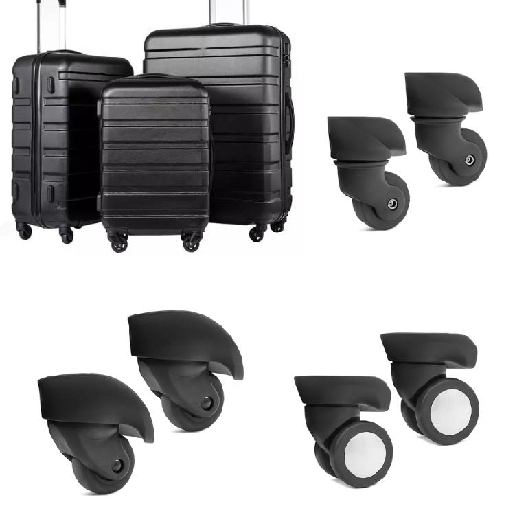 1 Pair Trolley Case Wheels Replacement Luggage Swivels Accessories for Travel