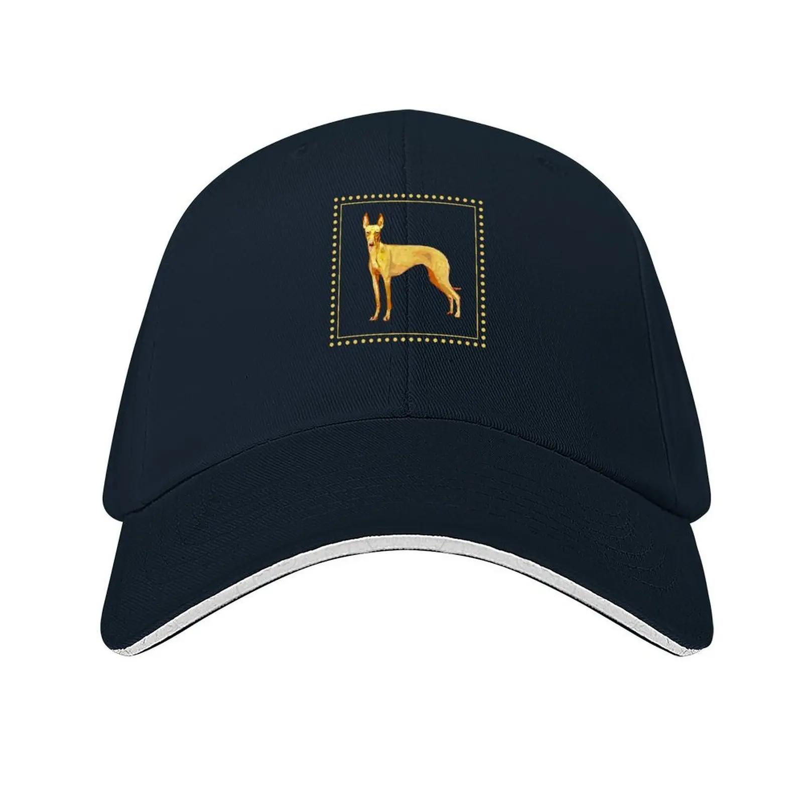 

Cirneco dell Etna Colorful Silhouette Baseball Cap Beach Outing Anime Hat Mountaineering custom Hat Caps For Men Women s темно-синього кольору