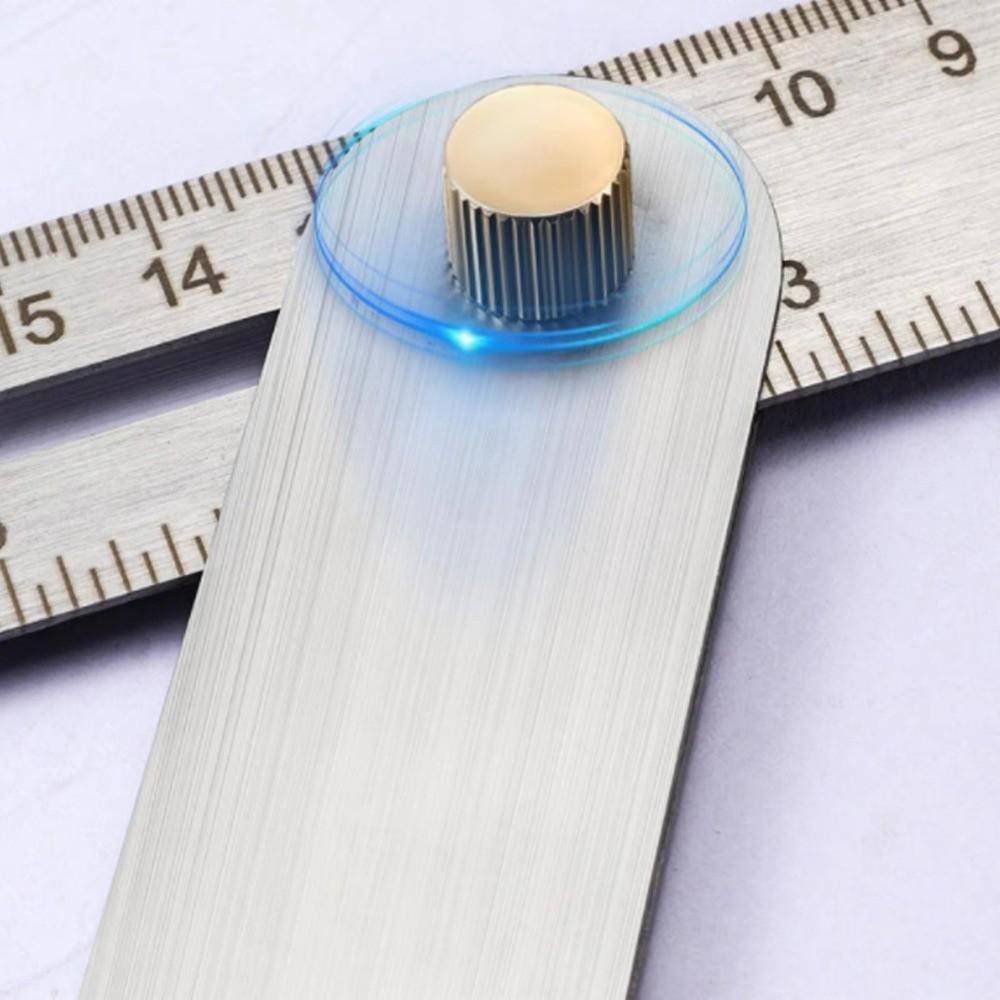 Stainless Steel Measuring Ruler Thickened Double Sided Scale Woodworking Ruler Multi-Scale Durable Construction Drawing Aid