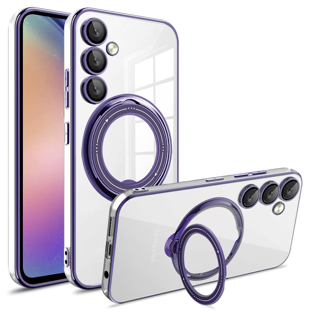 Pro Samsung Galaxy S25+ Pouzdro Stojánek PC+TPU Magnetický Kryt na Telefon