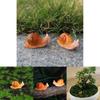 Micro Landscape Succulent Snail Resin Animal Figurine Cute Animal Home Office Decor For Gift