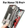 6,78" Mellemramme Til Huawei Honor 70 Pro + Plus Frontramme Hus Lcd Støtteholder Bagplade Chassis FNE-AN00 FNE-NX9