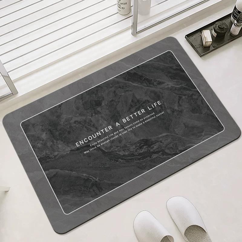 Bathroom Mats Mat Soft Diatom Ooze Absorbent Silicone Non Slip Toilet Toilet Toilet Doorway Carpet Bathroom