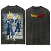 Dragon Ball Washed Retro Short Sleeve T-Shirt Casual Summer Wear Men's Comfortable Short Sleeve Half Sleeve Sports Popular Top