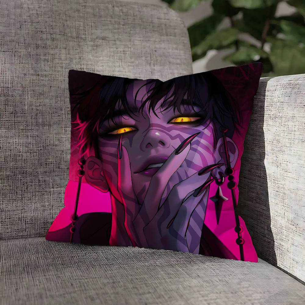 Kpop D-Demon H-Hunters Saja Pillow Case For Sofa Decor Home Car Office Room Printing Cushion Cover Decorations And Protector