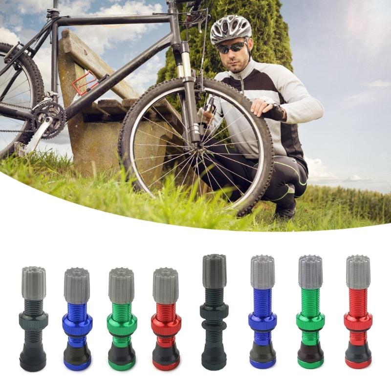 Aluminum Alloy Cycling Valves Nozzle For Tubeless Tires High Precision Lightweight Vacuum Nozzle for Bicycles Cycling