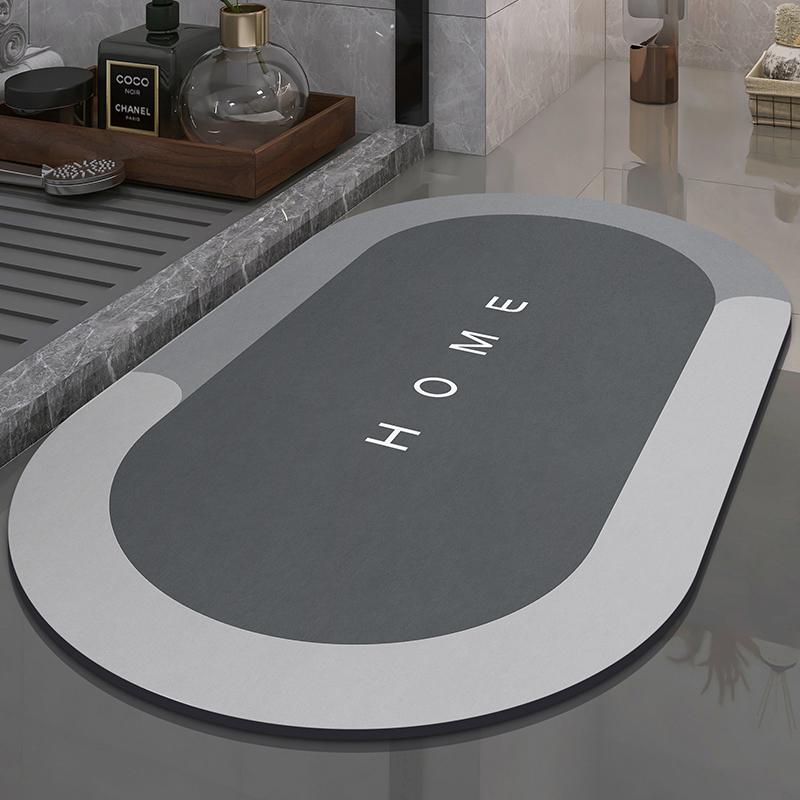 Super Absorbent Bathroom Bath Mat Foot Mats Anti Slip Floor Carpet Quick Dry Shower Toilet Rugs Entrance Doormat Washable