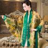 New Red Women Long Silk Scarf Shawl Printed Female Spring Autumn Silk Scarf Wraps Fashionable Casual All-Match Cape Scarves