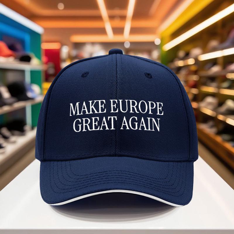 XIXIGO Cap 1 st Make Europe Great Again Zwarte Baseballpet Lichtgewicht Ademend Polyester met Verstelbare Snapback Sluiting One Size