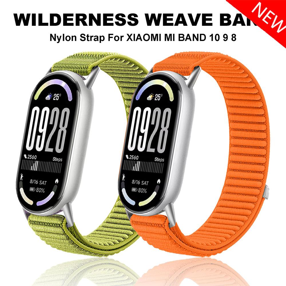 Nylon Strap for Xiaomi Mi Band 10 9 8 Sports Soft Comfortable Breathable Wristband Watchband for Mi Band 10 9 Strap Accessories