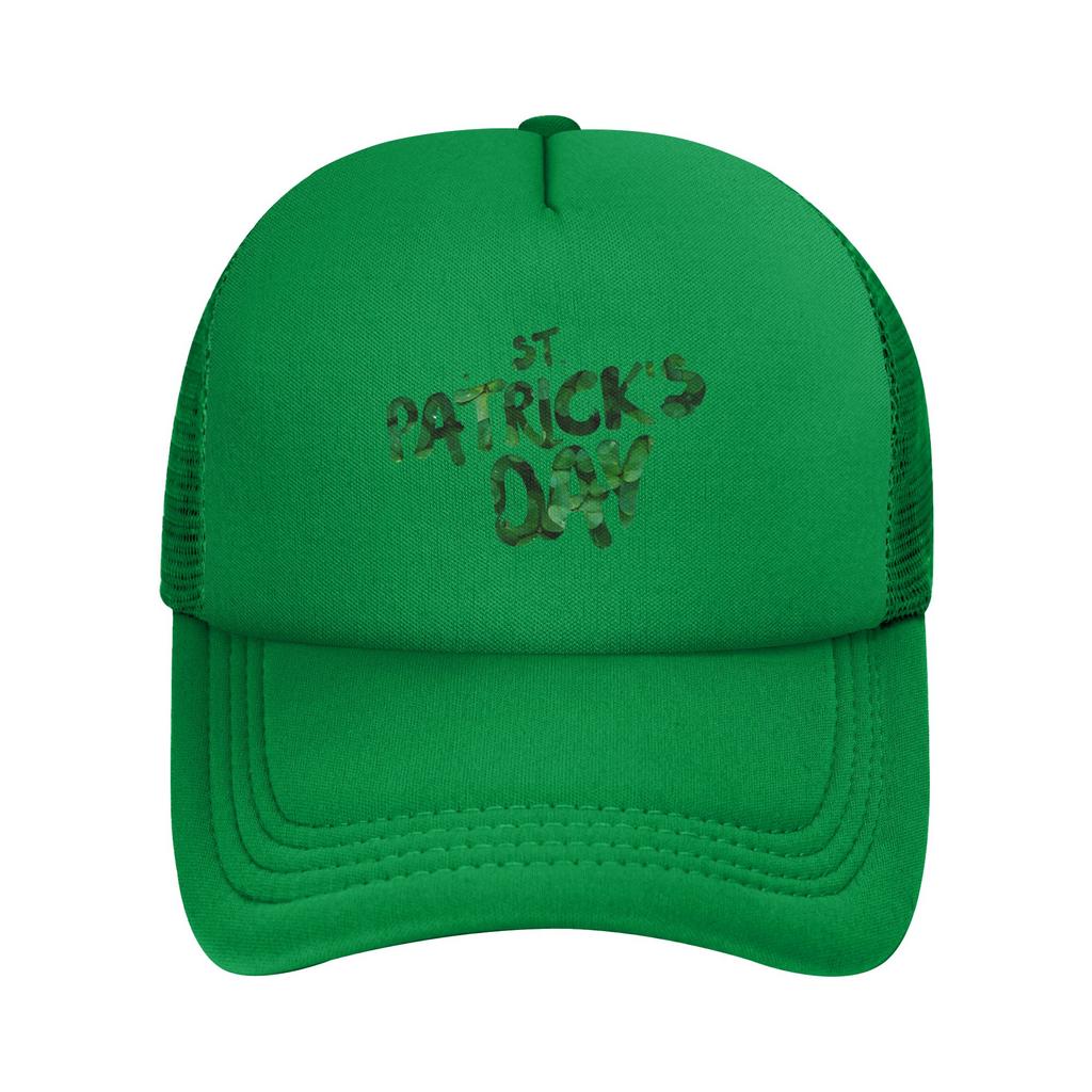 happy saint st patricks day  Foam Trucker Hats Unisex Summer Breathable Mesh Golf Cap Hat Fashion Sun Cap Adjustbale