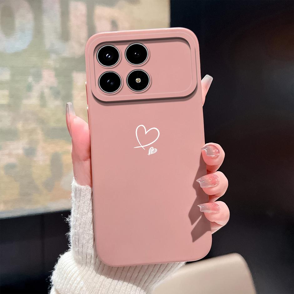 For Xiaomi Poco F8 Pro Ultra Cases Pretty Sweet Girls Liquid Silicone Full Protective Bumper Cover For Poco F8Pro F8Ultra Fundas