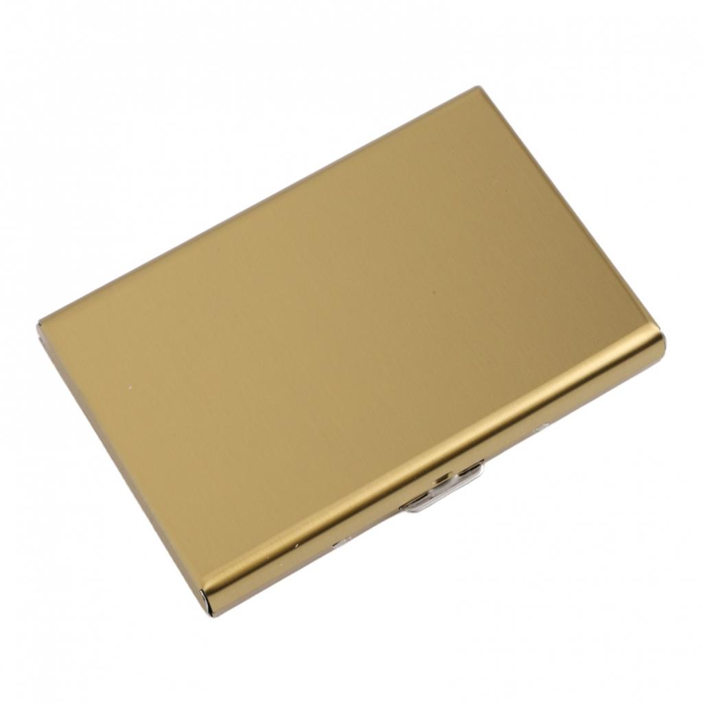 Credit Card Holder Stainless Card Case Snap-on Protection