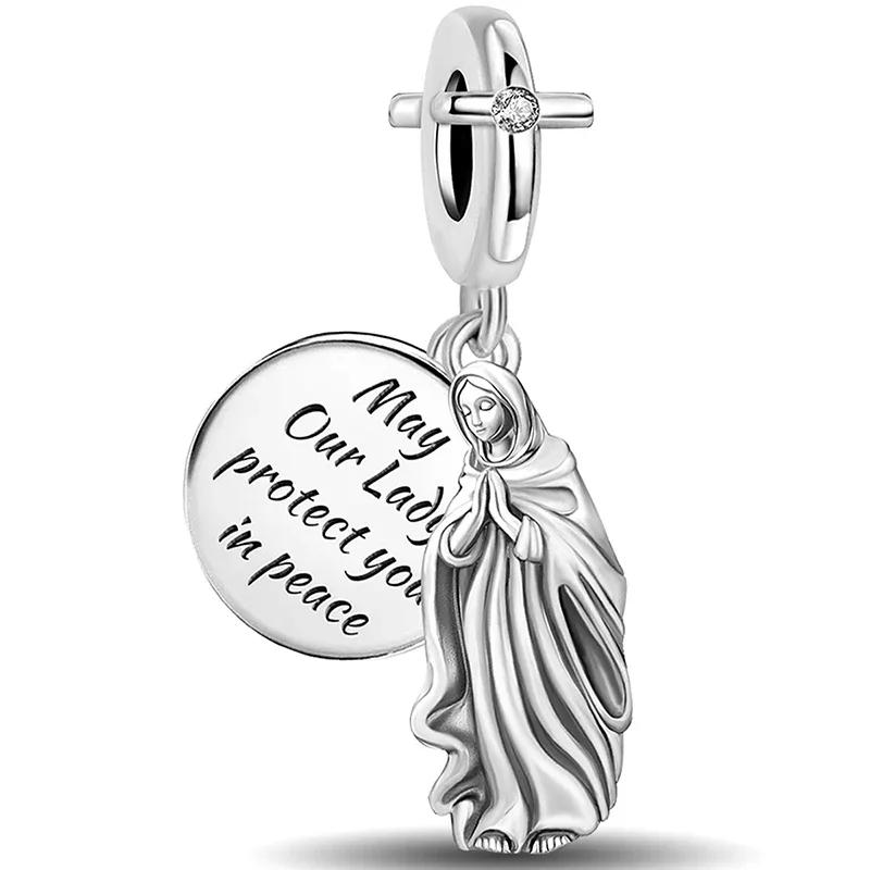 Copper Holy Mother Split Love Heart Bow Series Bead Diy Bracelet Bangle Making Gift Of High Quality Fine Jewelry