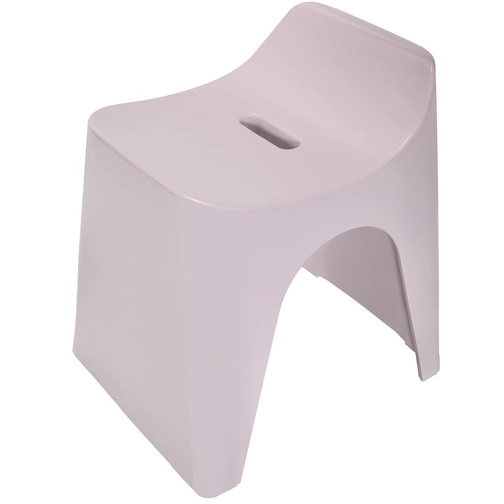 Shincatec Hubath Bath Stool h30, Seat Height 30cm, Grayish Purple, Made in Japan (HU-GPu)
