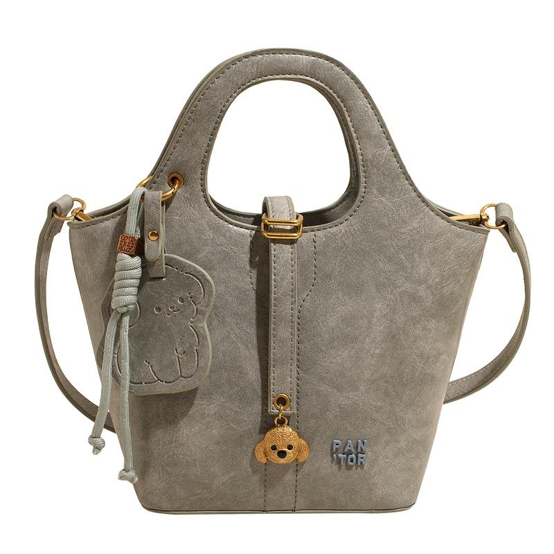 

Мягкие сумки из искусственной кожи для женщин, сумка-ведро, винтажная сумка через плечо, роскошные дизайнерские женские сумки большой вместимости зелёный