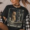 Comfort Colors® Lustiges Gruseliges Halloween-Katzen-Zitat-Shirt, Lustiges Katzenliebhaber-T-Shirt, Süßes Katzen-Grafik-T-Shirt, Humorvolles Halloween-Shirt