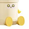 Desktop Trash Can Cute Eyes Design Cartoon Shape Lightweight Portable Flip Cover Trash Can Kitchen Office Waste Bin