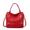 Leather handbag fashion embossed handbag leather temperament one-shoulder crossbody bag