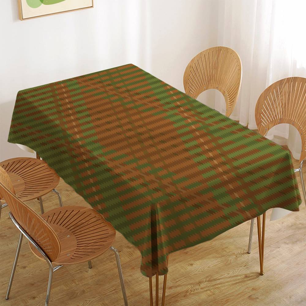 Tartan Print Tablecloth - Cute Design For Home Kitchens, Dining Rooms & Patios
