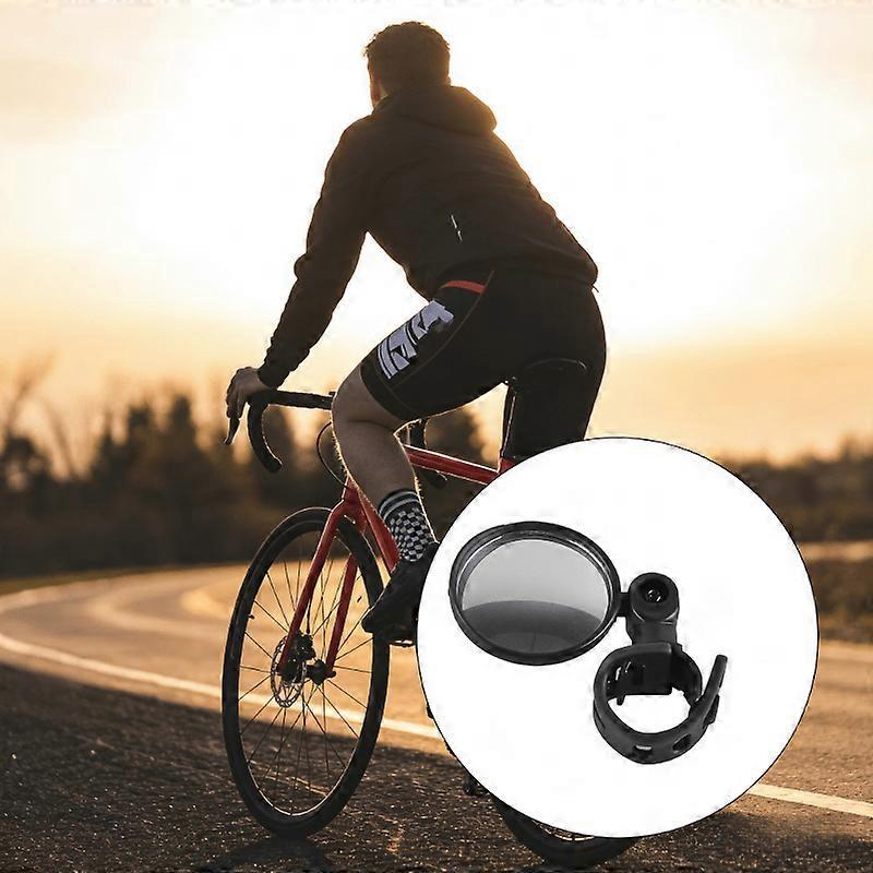 Adjustable Bicycle Mirrors with Acrylic Lens, 360 Rotation, Universal Handlebar Mount for Scooters, E-Bikes, and Bicycles (2 Pack)